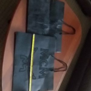 2 💰MCM💰100% AUTHENTIC! Black Shopping Bag